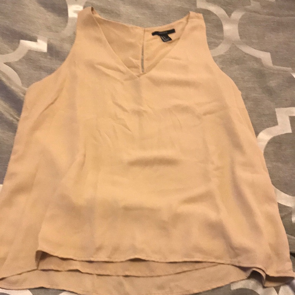 Tan flowy tank
